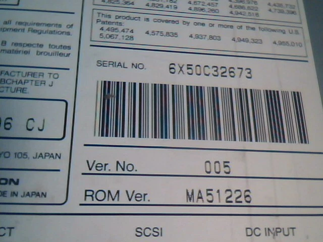CD-ROM Drive SCSI 50-pin DEC 30-45370-01-B01 Toshiba XM-5401B ver005 ROM MA51226 - image 6