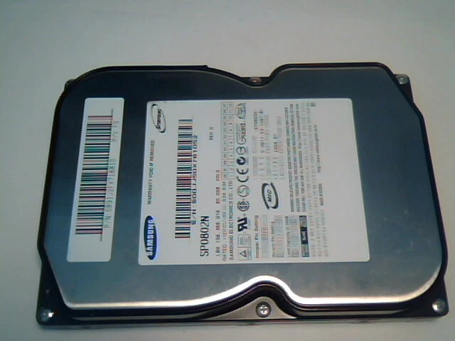 Hard Disk Drive IDE 40pin Samsung 80GB SP0802N 0891J2FX718810 P/V FS ✅TESTED - image 2