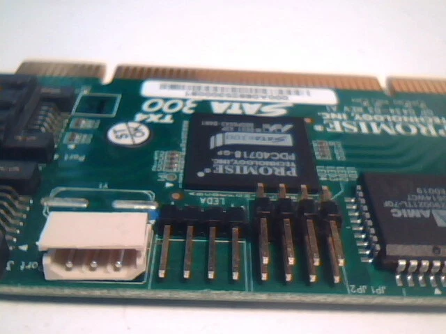 Promise SATA 300 TX4 Quad PCI Controller Card GP 0434-03 rev A1 SATA300 RoHS - image 5