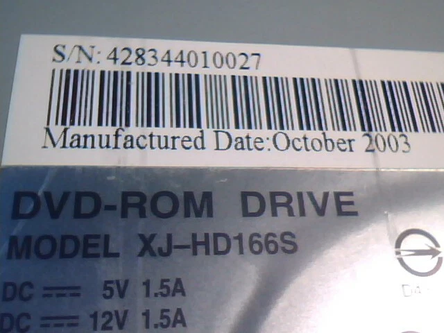 DVD-ROM Drive SUN 370-5690-03 2003 XJ-HD166S 40-pin IDE ATA S02 ✅TESTED - image 6