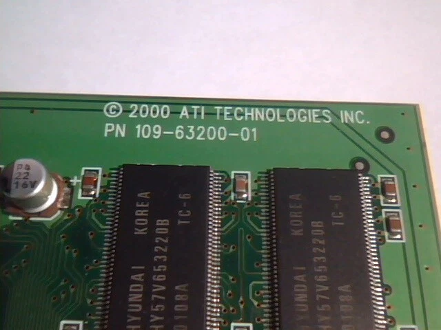 AGP Video Graphics Card ATI Rage 128 Pro 109-63200-01 R128P SD32M 1026321200 - image 2