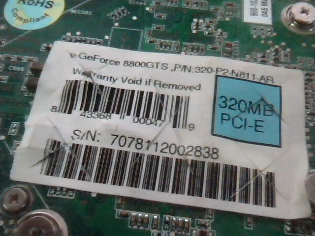 PCI-E Video Graphics Card EVGA e-GeForce 8800 GTS 320-P2-N811-AR - image 5