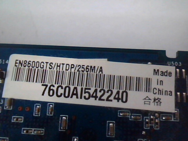 PCI-E Video Graphics Card ASUS P401-A02 Rev 1 EN8600GTS HTDP 256M - image 6