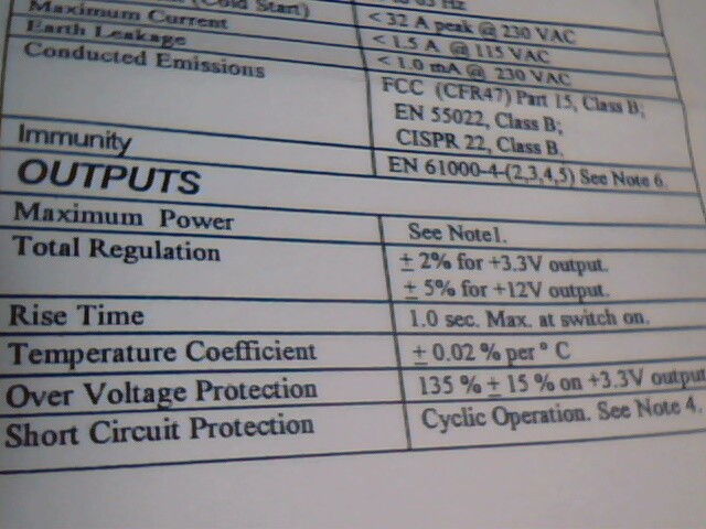 Cortech Systems GPS 65-2000-H open frame power supply 40W/65W dual 3.3V 12V - image 8