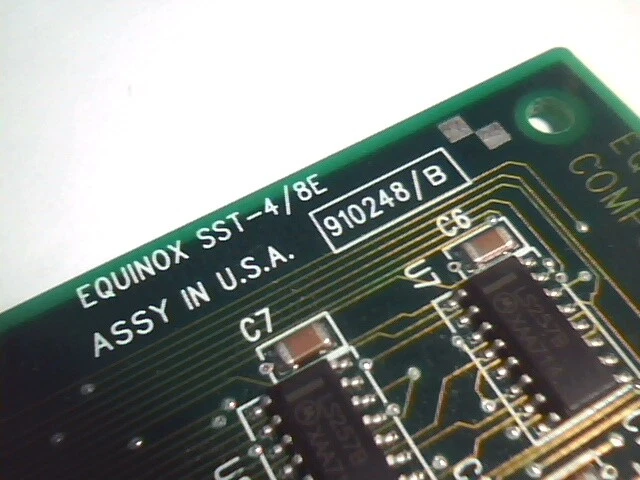EQUINOX SST-4/8E 8-Port EISA card SSP SuperSerial J2482-60001 RevF 910248/B - image 4
