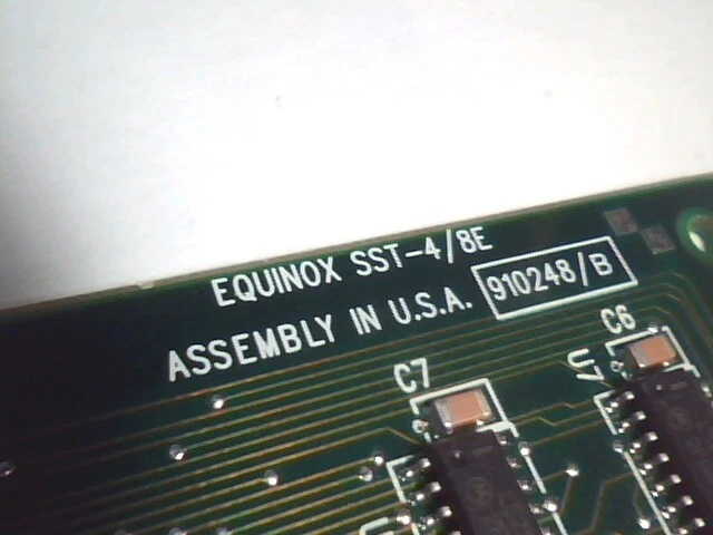 EQUINOX SST-4/8E 8-Port EISA card SSP SuperSerial J2482-60001 RevG 910248/B - image 4
