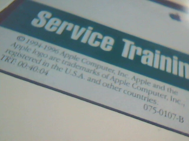 Apple Service Training Powerbook 500 Series December 1994 SEALED VHS tape - image 6