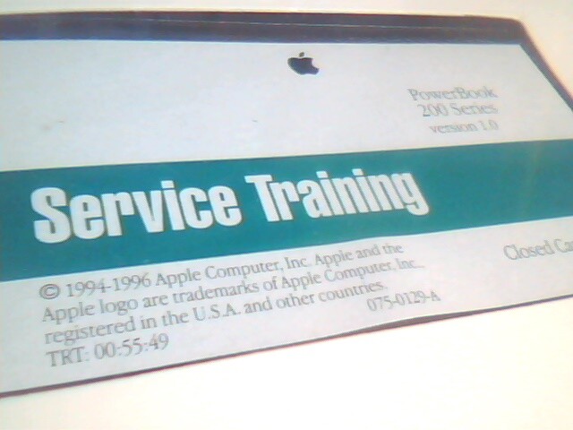 Apple Service Training Powerbook 200 Series December 1994 SEALED VHS tape - image 3