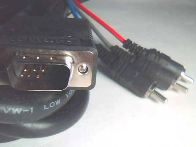 VGA SVGA 15-pin Cable adapter to 3 RCA RGB - image 2
