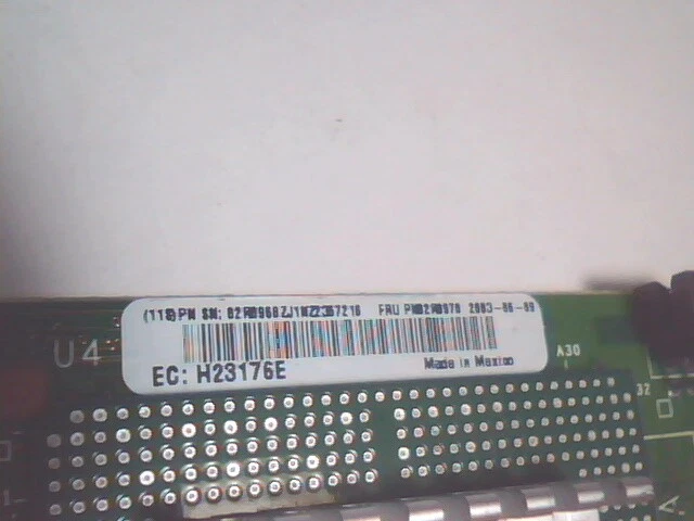 IBM 02R0970 02R0968 U320 RAID-5i SCSI CONTROLLER CARD - image 4