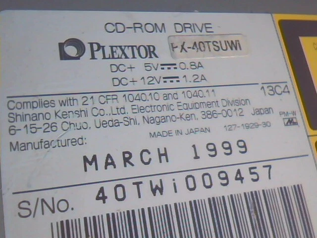SCSI CDROM Plextor UltraPlex Wide PX-40TSUWi 68-pin READER - image 5