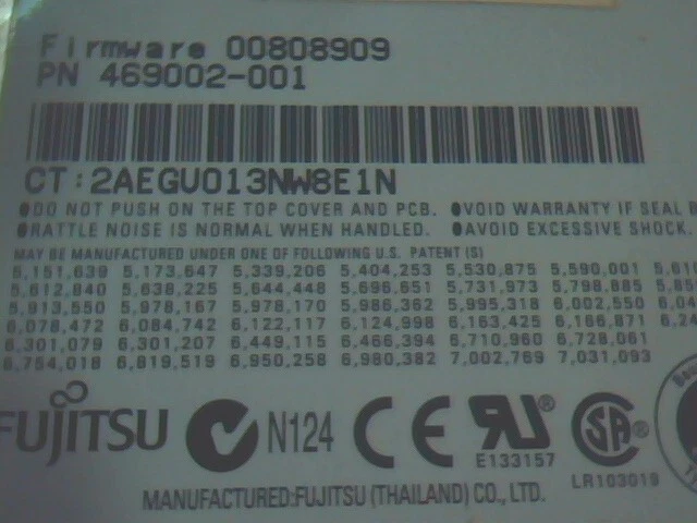 HDD Laptop Hard Disk Drive Fujitsu MHZ2250BH G2 CA07018-B31700C1 469002-001 - image 5