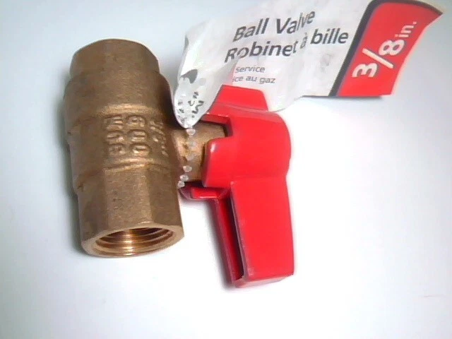 Gas Ball Valve 3/8in American Valve M88C #23152 brass Female NPT 1/2PSIG & 5G