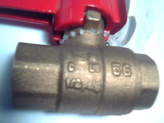 Gas Ball Valve 3/8in American Valve M88C #23152 brass Female NPT 1/2PSIG & 5G - image 4