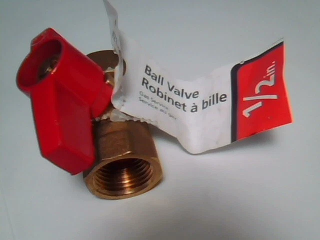 Gas Ball Valve 1/2in American Valve M88C #21530 brass Female NPT 1/2PSIG & 5G