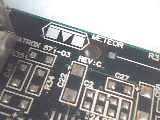 Video Graphics Card PCI Matrox Meteor 571-03 Rev:C Philips SAA7196 H - image 6