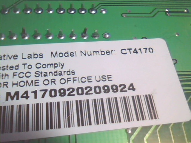 Creative Labs SoundBlaster CT4170 PNP 16-bit ISA Sound Card vintage v04 049730 b - image 9