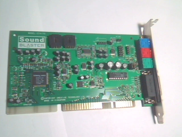 Creative Labs SoundBlaster CT4170 PNP 16-bit ISA Sound Card vintage v04 049730 d