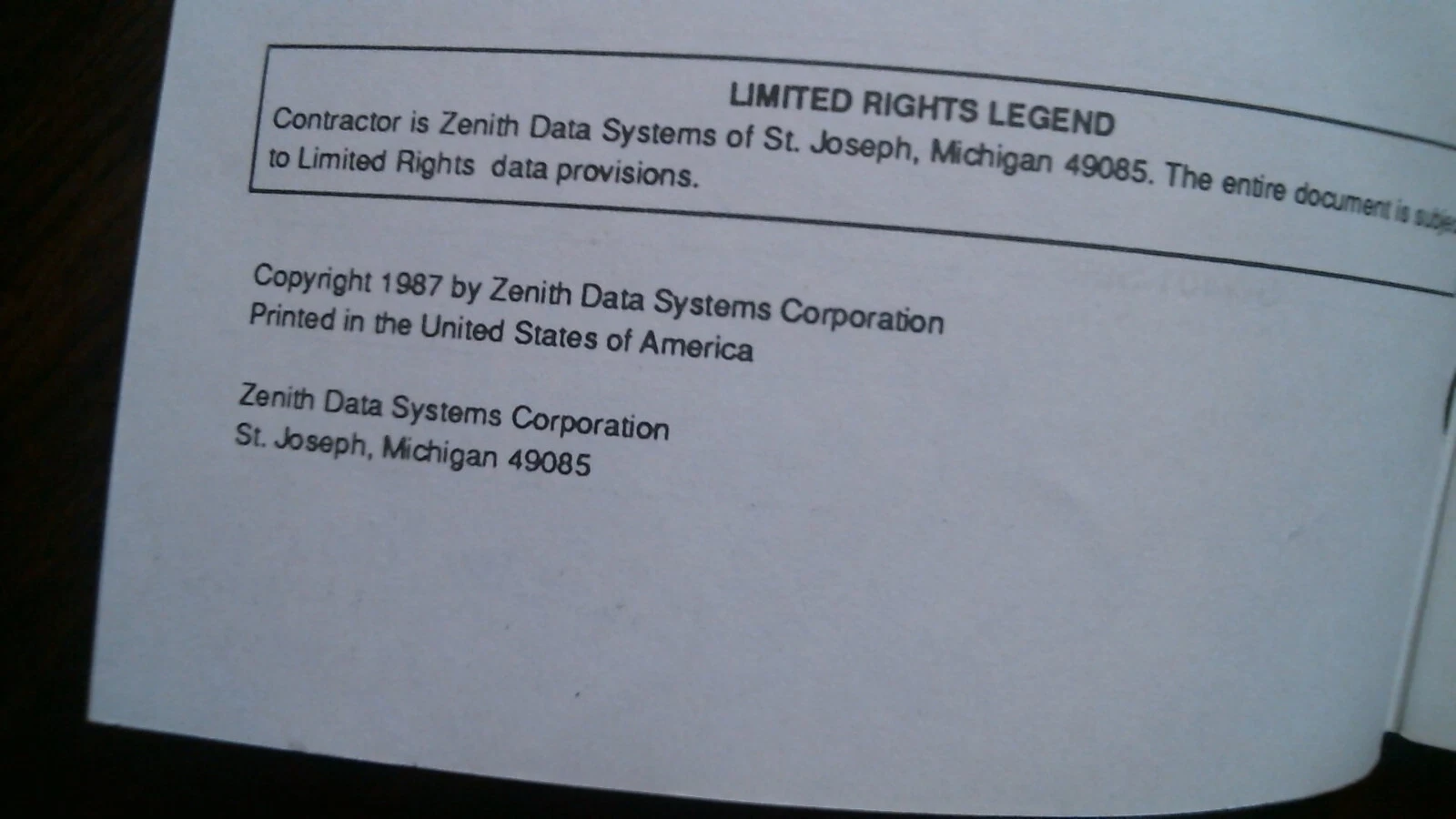 User's Manual - Z-505 Memory Expansion Card Installation Zenith 1987 - image 2