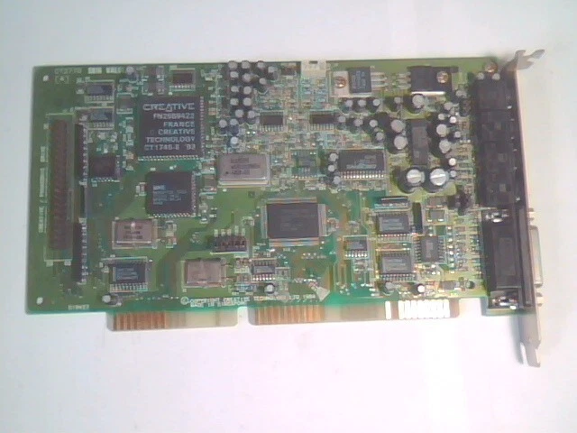 Creative Labs SoundBlaster SB16 Value CT2770 16-bit ISA Sound Card vintage v1