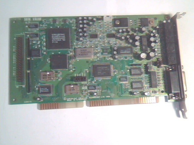Creative Labs SoundBlaster SB16 Value CT2770 16bit ISA Sound Card vintage v3 b