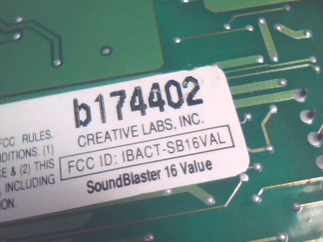 Creative Labs SoundBlaster SB16 Value CT2770 16bit ISA Sound Card vintage v3 b - image 10