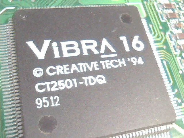 Creative Labs SoundBlaster SB16 Vibra16 CT2810 16bit ISA Sound Card vintage v1 - image 6