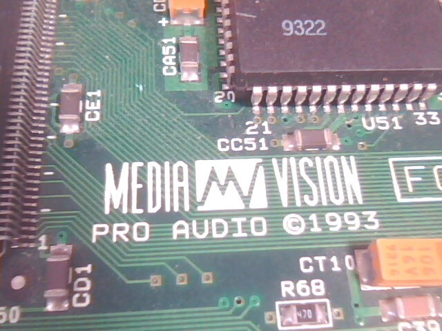 ISA Sound Card Media Vision PAS Pro Audio Spectrum 650-0091-03A Thunder Yamaha - image 5
