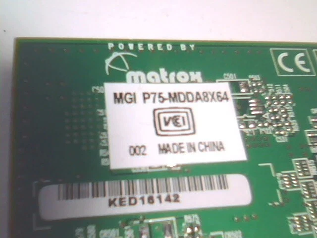 Video Graphics Card AGP 4X/8X Matrox 7129-00 P75-MDDA8X64 Millennium P750 64MB - image 5
