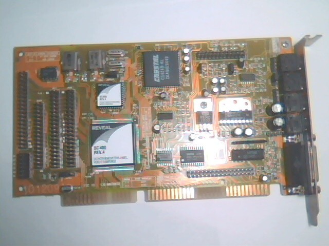 ISA Sound Card AZTECH SOUND GALAXY Reveal SC400 Rev4 vintage Yamaha OPL3 CS4248