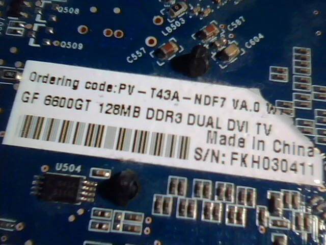 Video Graphics Card AGP 8X nVidia P218 6600 GT Dual DVI TV 128MB DDR3 6600GT - image 6