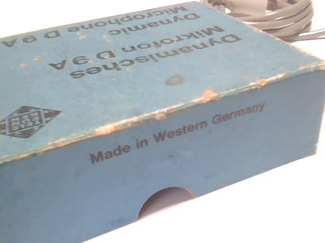 Original Telefunken Dynamic Microphone D9A Germany with box - image 5