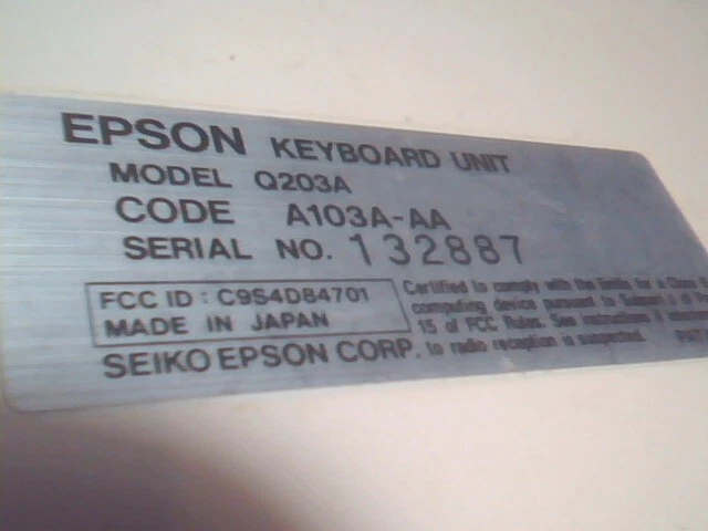 Epson Keyboard Q203A Equity A103A-AA Seiko - AT-style - large DIN - image 3