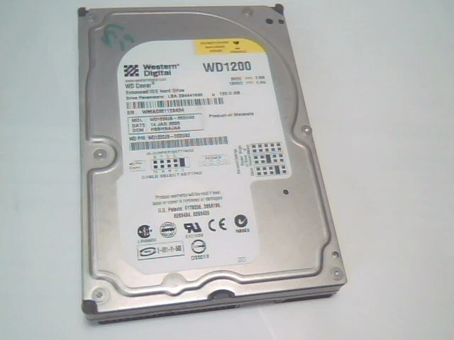 Hard Drive IDE Disk Western Digital Caviar WD1200 WD1200JB-00DUA0 HSBHNAJAA 120G