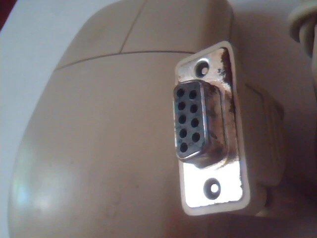 Vintage Mitsumi Serial Mouse EW4ECM-S3101 9-pin 2-button - Working - image 2