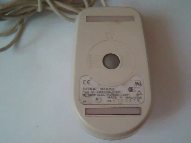 Vintage Mitsumi Serial Mouse EW4ECM-S3101 9-pin 2-button - Working - image 3