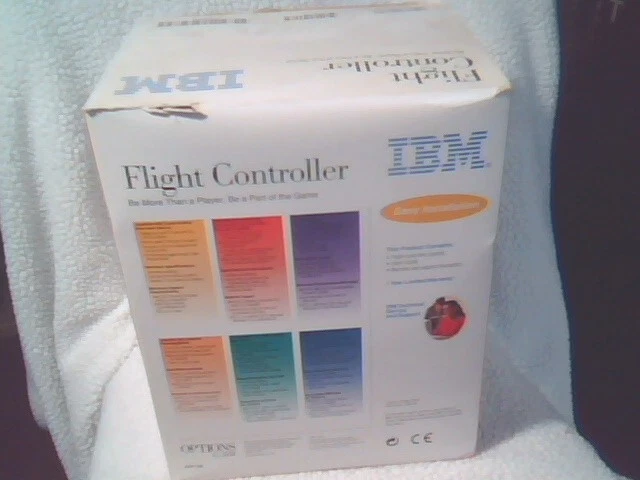 IBM Flight Controller 1997 with box and Manual uses vintage 15-pin Game Port - image 2