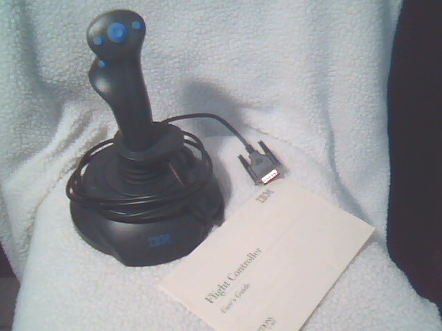 IBM Flight Controller 1997 with box and Manual uses vintage 15-pin Game Port - image 3