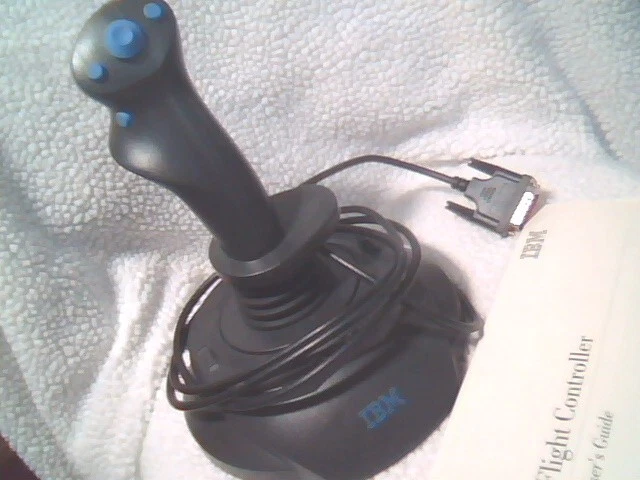 IBM Flight Controller 1997 with box and Manual uses vintage 15-pin Game Port - image 4