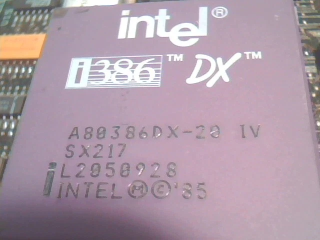 386 Motherboard IBM 96F7402 96F7400 MCA PS/2 Model 70 8570-161, 386DX 20 w/ 4MB - image 8