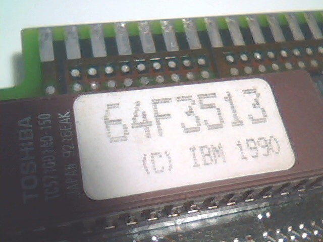 386 Motherboard IBM 96F7402 96F7400 MCA PS/2 Model 70 8570-161, 386DX 20 w/ 4MB — image 9
