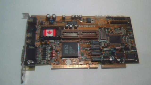 ASUS PCI-AV264CT v1.3 MediaBus Mach64 PCI-AV264 1MB VRAM Sound Blaster Vibra16S