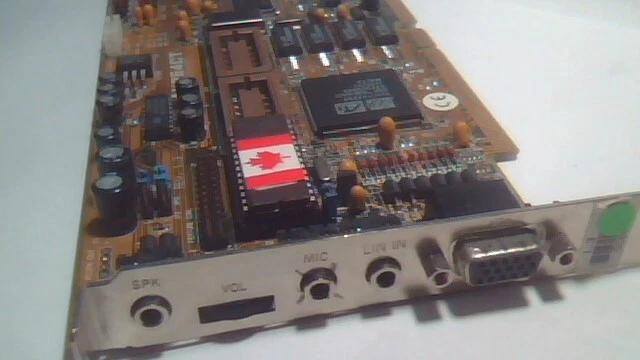 ASUS PCI-AV264CT v1.3 MediaBus Mach64 PCI-AV264 1MB VRAM Sound Blaster Vibra16S - image 3