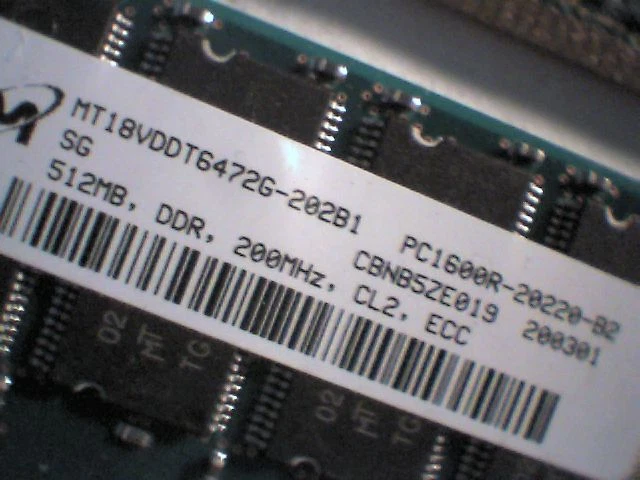 16 x 512MB HP Micron PC1600R DDR200 ECC 8GB Server Memory 175918-042 Ontario - image 3