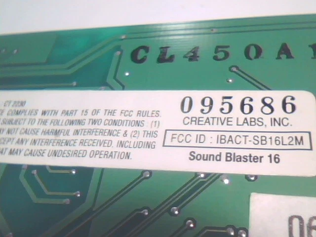 Creative Labs SoundBlaster 16 CT2230 PNP 16-bit ISA Sound Card vintage v1 - image 15