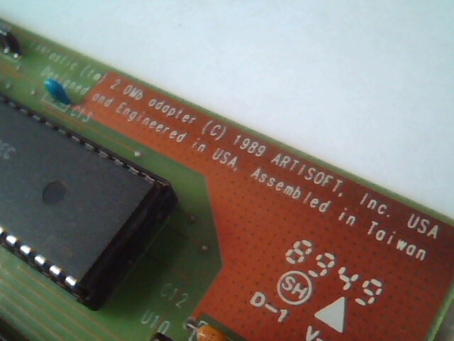 LANtastic 2Mbps 2.0Mb ISA Serial Network Card V3.05 — image 2