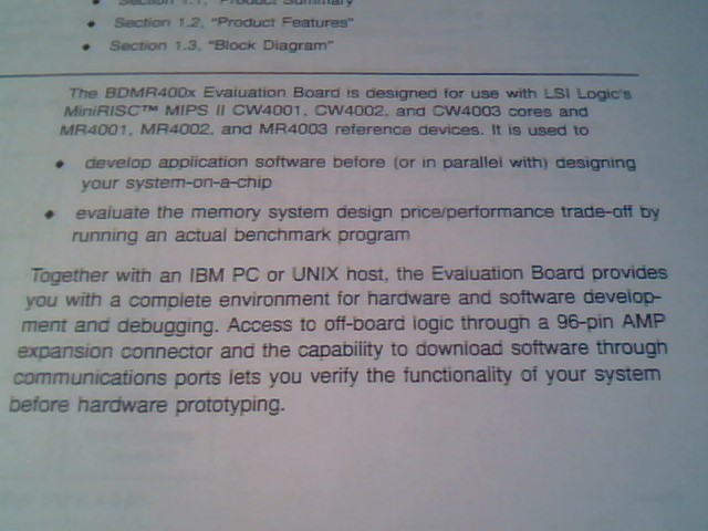 LSI Logic mMeteor MR4001 MiniRISC BDMR400x Evaluation Board MR400x rB - image 10