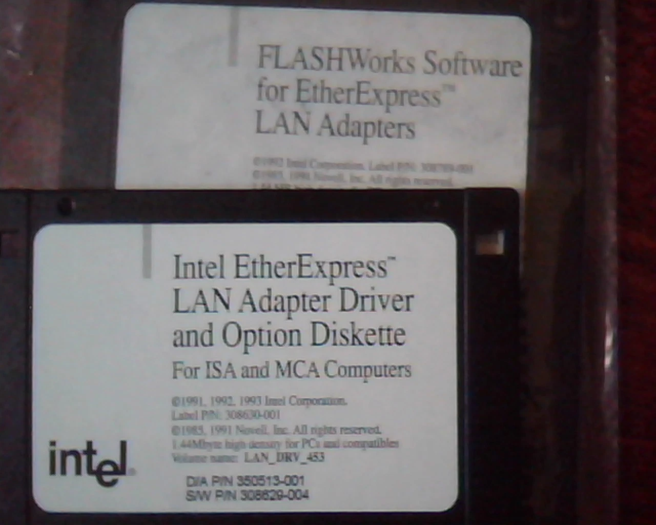 Intel Ethernet EtherExpress PCLA8105 8/16 bit ISA DISKS - image 2