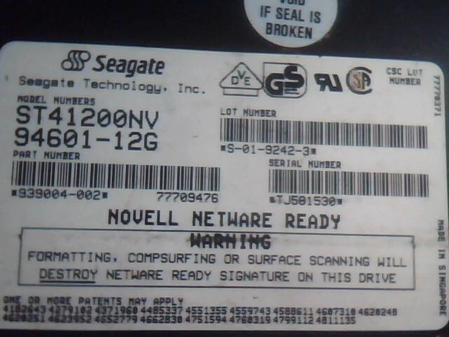 SCSI Hard Disk Seagate ST41200NV 94601-12G 939004-002 - image 2