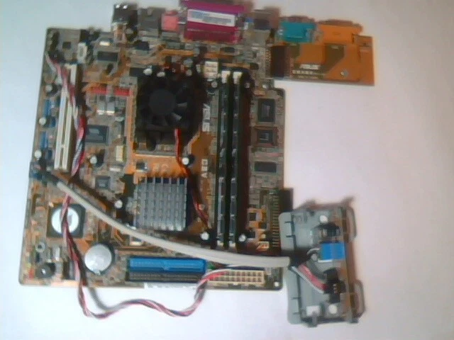 Motherboard VIA C3 ASUS C3V Rev:1.01 800MHz 1GB Loaded
